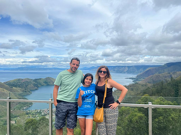 panoramic views of Lake Toba